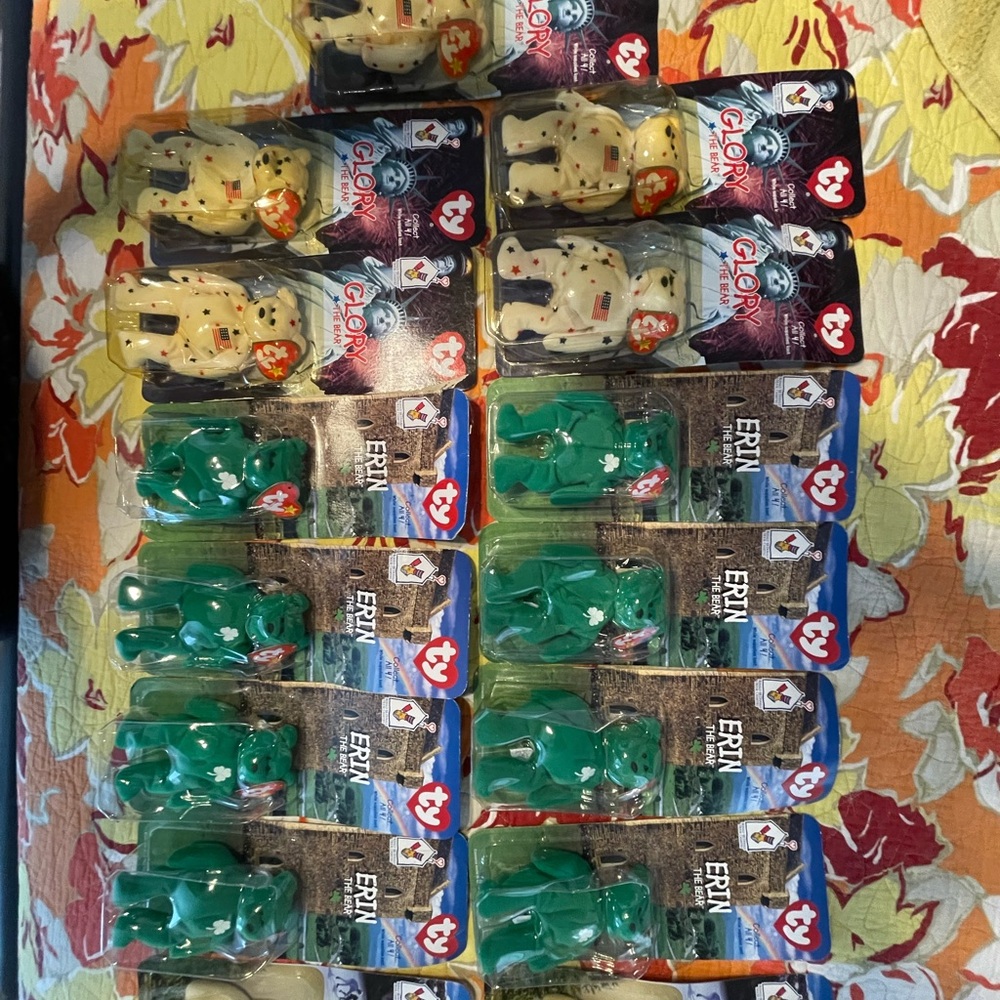 15 TY Beanie Babies Erin and Glory Set